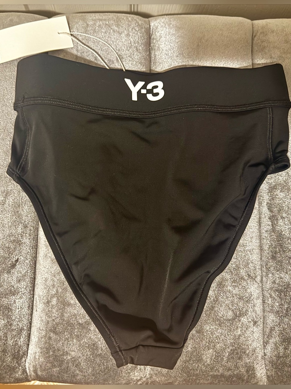 Y-3 Black High-Waist Swim Bottom
